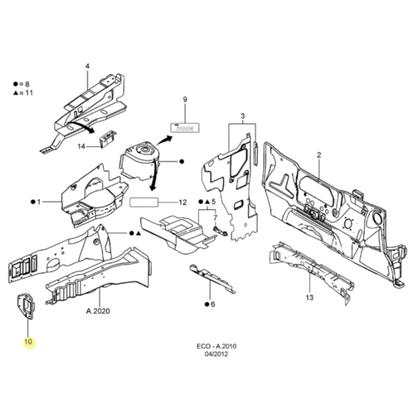 Imagem de Placa Superior Acabamento Longarina Fiesta Rocam 02 À 14