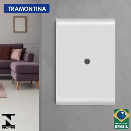 Imagem de Placa Tramontina 4x2 1 Furo p/ Fio c/ Suporte Liz - Kit 5 un