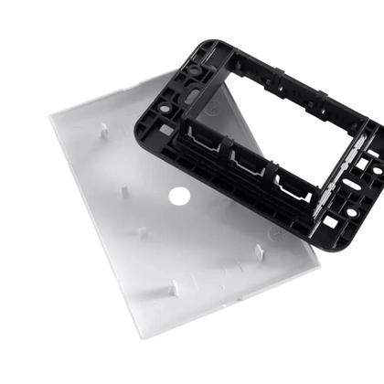 Imagem de Placa Tramontina 4x2 1 Furo p/ Fio c/ Suporte Liz - Kit 5 un