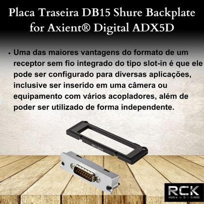 Imagem de Placa Traseira DB15 Shure Backplate for Axient Digital ADX5D