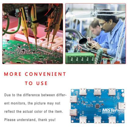 Imagem de Placa USB Hub V2.1 para Mister FPGA 9 portas com solda manual