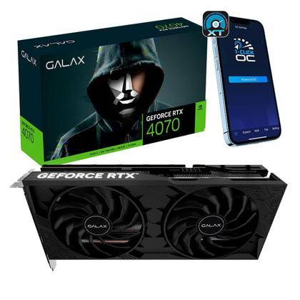 Imagem de Placa Vídeo Galax Geforce Rtx 4070 1-Click Oc 2X, 12Gb