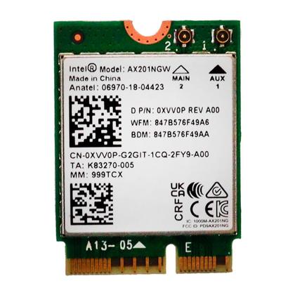 Imagem de Placa Wireless Wifi Intel Ax201ngw 2.4gbps Bt 5.2