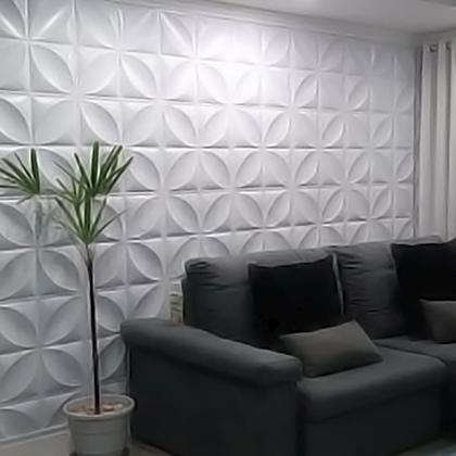 Imagem de Placas 3d Revestimento De Parede 50x50  Kit Com 179