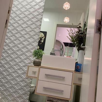 Imagem de Placas 3d Revestimento De Parede 50x50  Kit Com 186