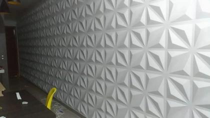 Imagem de Placas 3d Revestimento De Parede 50x50  Kit Com 28