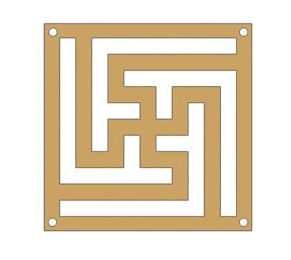 Imagem de Placas Cobogó Vazadas Decorativas Divisória de Ambiente 3D MDF 3mm Kit 10 e 20 peças