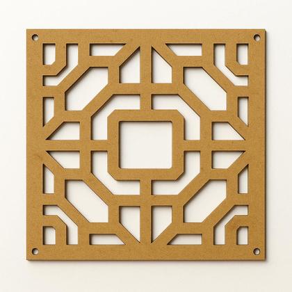 Imagem de Placas Cobogó Vazadas Decorativas Divisória de Ambiente 3D MDF 3mm Kit 10 e 20 peças