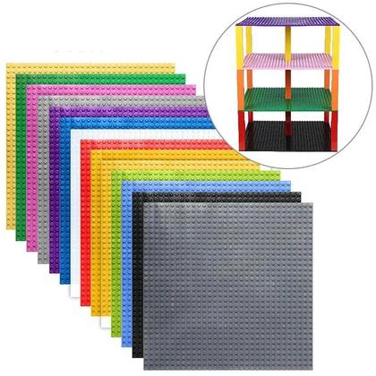 Imagem de Placas De Base Dupla Face 32x32 Para Blocos De Montar DIY Compatíveis Com Lego Pequenos Blocos