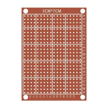 Imagem de Placas De Circuito Impresso (PCB) De Cobre Universal Para Prototipagem, 5cm X 7cm, Unilateral, 10 Ou