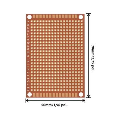 Imagem de Placas De Circuito Impresso (PCB) De Cobre Universal Para Prototipagem, 5cm X 7cm, Unilateral, 10 Ou