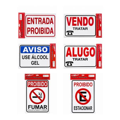 Imagem de Placas e Sinalizações Tamanho 20x30 Sinalizar Casa e Portão