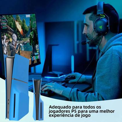 Placas Frontais Personalizadas para PS5 Slim (Edição com Disco) - Case Premium em ABS Imagem de Placas Frontais Personalizadas para PS5 Slim (Edição com Disco) - Case Premium em ABS