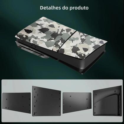 Placas Frontais Personalizadas para PS5 Slim (Edição com Disco) - Case Premium em ABS Imagem de Placas Frontais Personalizadas para PS5 Slim (Edição com Disco) - Case Premium em ABS
