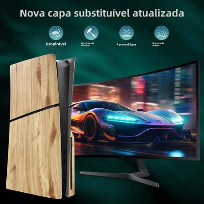 Placas Frontais Personalizadas para PS5 Slim (Edição com Disco) - Case Premium em ABS Imagem de Placas Frontais Personalizadas para PS5 Slim (Edição com Disco) - Case Premium em ABS