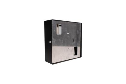 Imagem de Plafon 20 Cm De Sobrepor E27 Aço Vidro Quadrado Sala Cozinha