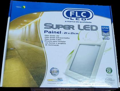 Imagem de Plafon De Emb Slim Led 12w Qd 21x21Cm 6500k Bivolt 780lm Flc
