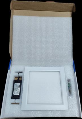 Imagem de Plafon De Emb Slim Led 12w Qd 21x21Cm 6500k Bivolt 780lm Flc