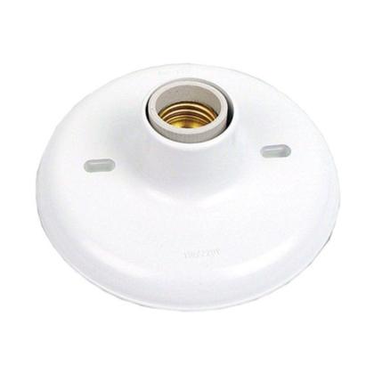 Imagem de Plafon Decorativo Branco Soquete porcelana 100w Radial