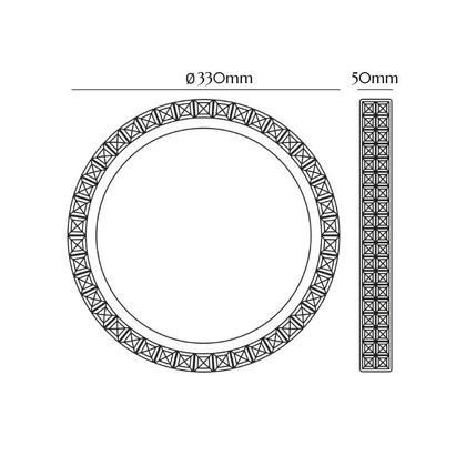Imagem de Plafon Efeito Céu Estrelado Luminária Led Redondo Bivolt 3 Cores Teto Quarto