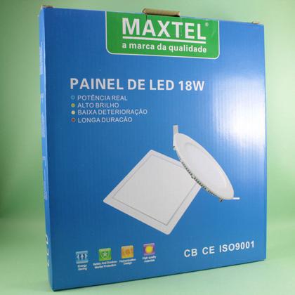 Imagem de Plafon LED Embutir Quadrado 18W 22x22cm Luminária LED Embutir 