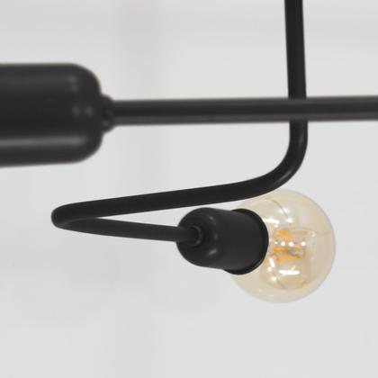 Imagem de Plafon Luminalux Assimétrico 3 Braços Phoenix Moderno Aranha