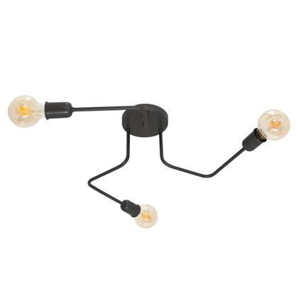 Imagem de Plafon Luminalux Assimétrico 3 Braços Phoenix Moderno Aranha