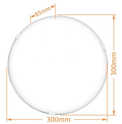 Imagem de Plafon Moderno Solaris Vidro Curvo Geometric 300mm