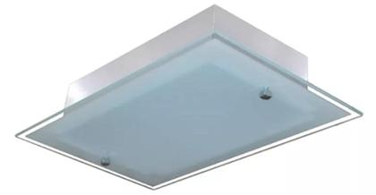 Imagem de Plafon Ou Arandela Retangular Plano 1 Lamp. Vidro Blumenau
