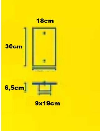 Imagem de Plafon Ou Arandela Retangular Plano 1 Lamp. Vidro Blumenau