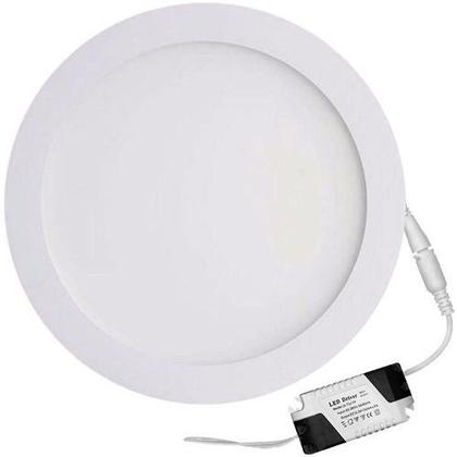 Imagem de Plafon Painel Led Redondo Embutir 18w 22cm Branco Frio 6500k
