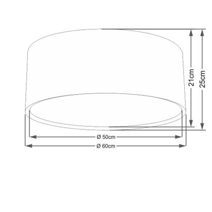 Imagem de Plafon Para Banheiro Cilíndrico SB-3037 Cúpula Cor Bordo