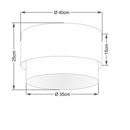 Imagem de Plafon Para Dormitório Cilíndrico SD-3045 Cúpula Cor Branco