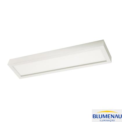 Imagem de Plafon Sobrepor Retangular 30x60cm 30w Branco Frio 6500k