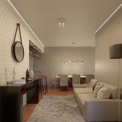 Imagem de Plafon Sobrepor Spot Teto Modulo Recuado Alumínio Bivolt Com lâmpada Soquete GU10