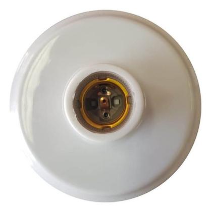 Imagem de Plafon / spot branco soquete e27 porcelana foxlux - kit c/10