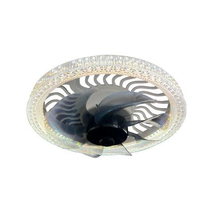 Imagem de Plafon Ventilador Com LED Multicor Soquete E27 Com Controle Remoto