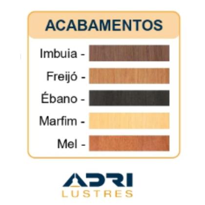 Imagem de Plafon Wood Madeira Redondo Led 12W Bivolt Freijó