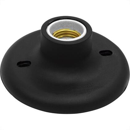 Imagem de Plafonier Pvc Taschibra Preto Redondo Soquete Porcelana E27 -02