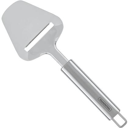 Imagem de Plaina Cortador de Queijo Tramontina Utilitá Inox Cabo Preto para Fatiar Servir LavaLouças Marffim