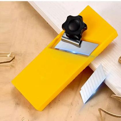 Imagem de Plaina Cortador Refilador Aparador de Fita Borda Curvada 45º MDF Drywall Gesso