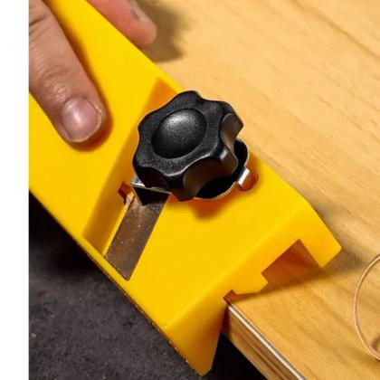 Imagem de Plaina Cortador Refilador Aparador de Fita Borda Curvada 45º MDF Drywall Gesso