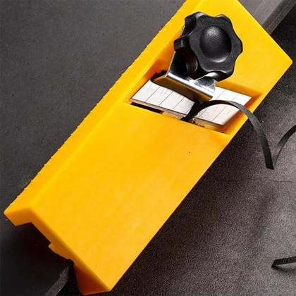 Imagem de Plaina Cortador Refilador Aparador de Fita Borda Curvada 45º MDF Drywall Gesso