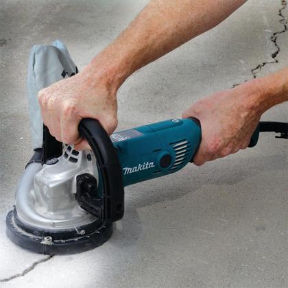 Imagem de Plaina de Concreto de 125Mm Industrial 1400W Com Rebolo Chaves Coletor de Pó PC5000C 110V Makita