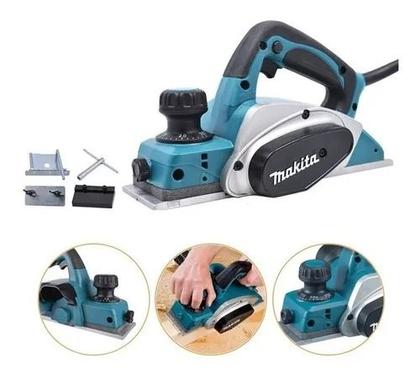 Imagem de Plaina Elétric Manual 3.1,4 620w Makita Kp0800 82 Mm Acess