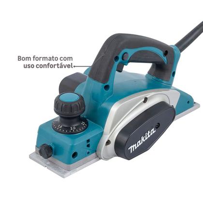 Imagem de Plaina Elétrica 620 Watts 110 Volts com Profundidade de Corte 2,5 mm - KP0800 - MAKITA
