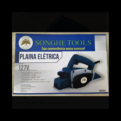 Imagem de Plaina elétrica 750w 127v desempenadeira profissional SH TOOLS