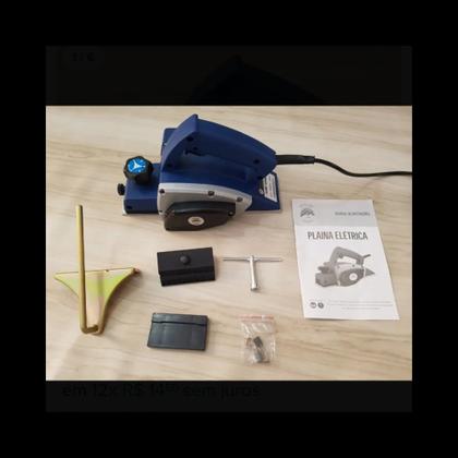 Imagem de Plaina elétrica 750w 127v desempenadeira profissional SH TOOLS