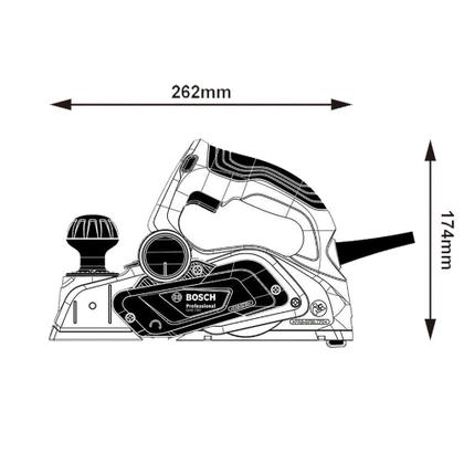 Imagem de Plaina Elétrica Bosch 700W Professional GHO 700 Com Saco Coletor 220V