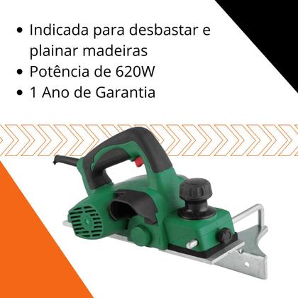 Imagem de Plaina Elétrica Manual Profissional PLD625 620W DWT